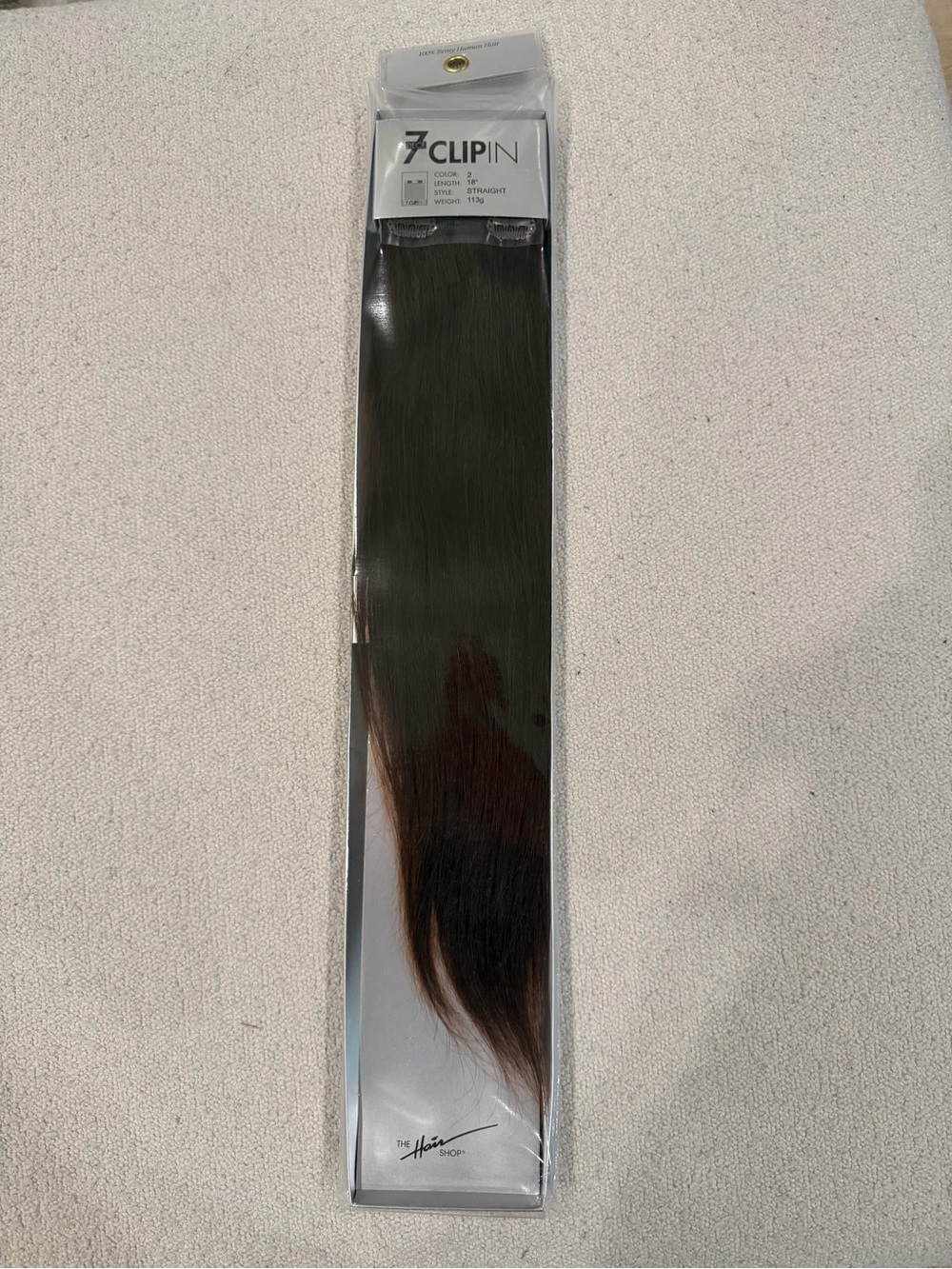 Straight Clip-In Hair Extension - Dark Brown